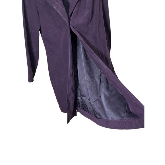 Vintage Dawn Joy 90s Purple Long Line Blazer Size 9/10 - Picture 7 of 9